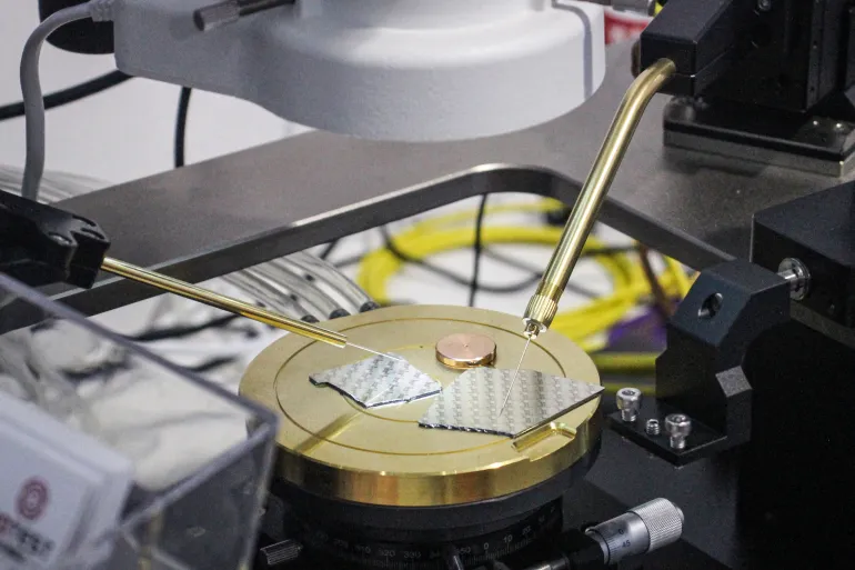 Semiconductor products during the SEMICON Eexhibition in Shanghai Jing Xuan Teng AFP