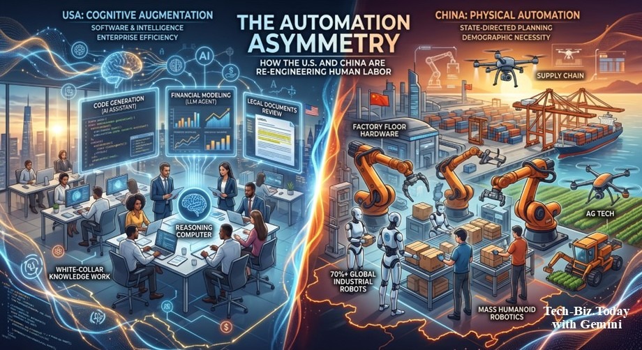 The Automation Asymmetry: How the U.S. and China Are Re-Engineering Human Labor