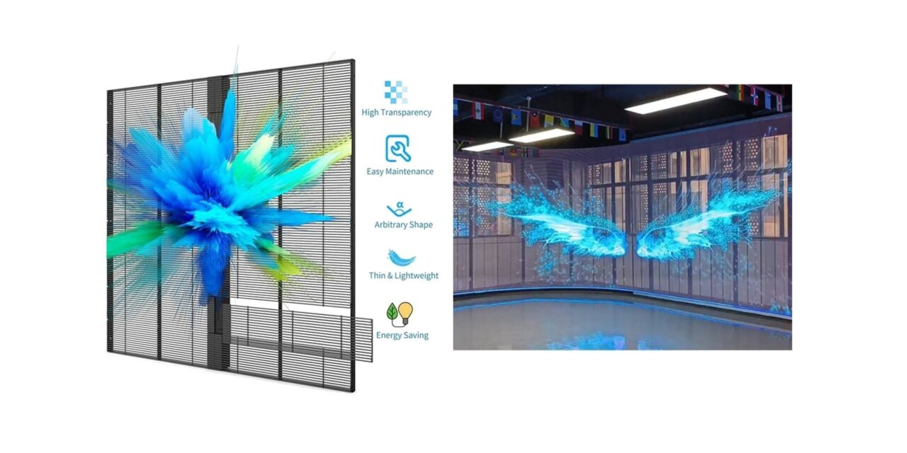 VIOS HD Transparent Full Color LED Display Screen Film Outdoor Digital Signage