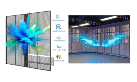 VIOS HD Transparent Full Color LED Display Screen Film Outdoor Digital Signage